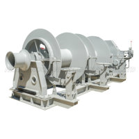 Treuil/guindeau hydraulique en acier approuvé par CCS Conversion de fréquence verticale industrielle de 25 tonnes à couple élevé
