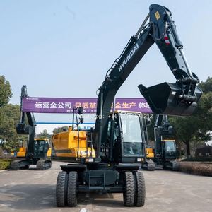 Excavatrice sur pneus Hyundai HX150 de haute qualité à prix abordable, en excellent état, haute efficacité avec pompe Kawasaki - Product Image 4