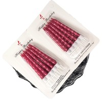 Lot de 12 bougies d'anniversaire en spirale dorées en cire de paraffine pour décoration de mariage, bar et fête