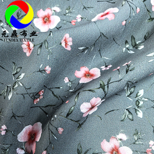 Venta al por mayor 100% poliéster Floral Cey Airflow tela impresa digital personalizada Cey crepé tela arrugada <span class=keywords><strong>para</strong></span> vestido de mujer - Product Image 2