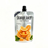 Pochettes à bec verseur en Mylar avec impression personnalisée et film exposé, avec bouchon réutilisable, pour jus d'orange, bière, liquides, avec votre propre logo
