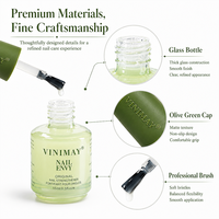 Traitement fortifiant pour ongles Vinimay, marque privée, à la kératine, pour une surface d'ongles lisse et brillante, destiné aux salons de manucure.
