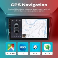Stereo Mobil Multimedia Android untuk Peugeot 307 2002-2013, Layar IPS 9 inci GPS Navi CarPlay Android Auto Bluetooth WiFi