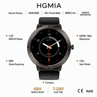 Jam Tangan Pintar GPS Sport Compass DM76 2026 Outdoor 170+ Olahraga, Panggilan BT, Layar AMOLED 1,32 Inci, Tahan Air 5ATM 50M, Pelacak Kebugaran Wanita