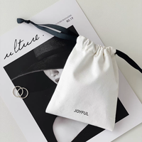 Bolsa con cordón de tela de algodón y lona con logotipo personalizado al por mayor para embalaje de perfume