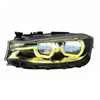 Phares SJC Auto Car Parts pour BMW Série 3 GT-F34, Angel Eye jaune et blanc, double couleur, LED, ensemble de phares, 13-20, populaire