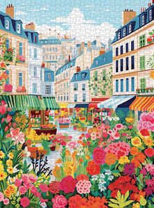 <span class=keywords><strong>Puzzle</strong></span> personnalisé de <span class=keywords><strong>1000</strong></span> <span class=keywords><strong>pièces</strong></span>, imprimé en couleur, thème <span class=keywords><strong>fleurs</strong></span>, entraînement à la mémoire, coffret cadeau pour adultes - Product Image 3