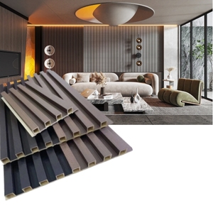 Modern WPC Wall Cladding <strong>Design</strong> Waterproof Soundproof Plastic Indoor Outdoor Office Hotel Direct <strong>Factory</strong> Outlet Graphic Solution - Product Image 1