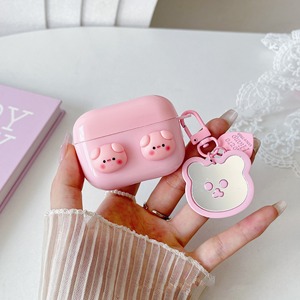 Nouveau Style rose 3D <span class=keywords><strong>cochon</strong></span> Design étui pour casque 3rd Gen pour <span class=keywords><strong>Airpods</strong></span> 1st/2nd Pro accessoire de couverture d'écouteur pour <span class=keywords><strong>Airpods</strong></span> 4 - Product Image 5
