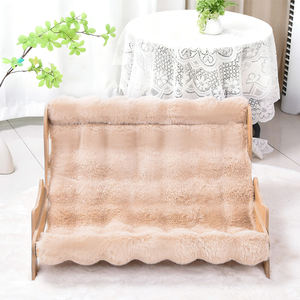 Großhandel Indoor-Holz-Katzenbett mit erhöhter Liegefläche, Holz-Haustierbett für Welpen - Product Image 2