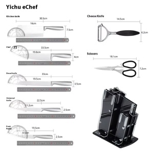 Juego de Cuchillos de Cocina de Acero Inoxidable de Alta Calidad con Mango Hueco 3cr13, Cuchillos de Chef con Bloque - Product Image 2