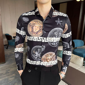 Premium Luxury <span class=keywords><strong>Camisas</strong></span> Africanas Para Hombr <span class=keywords><strong>Camisas</strong></span> de moda <span class=keywords><strong>Camisas</strong></span> de hombre para hombre de manga larga - Product Image 3