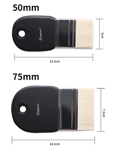 Pennelli per Artisti Giorgione 25MM 50MM 75MM a Forma <span class=keywords><strong>Piatta</strong></span> con Manico in Legno e Ghiera in Alluminio Argento per Pittura - Product Image 4