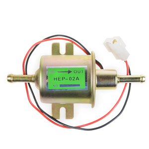 Pompe à carburant électrique universelle 12/24V, basse pression, fixation par boulons, fil diesel essence HEP-02A pour voiture, carburateur, moto, VTT - Product Image 1