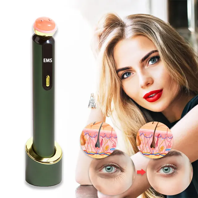 Newest Led Eye Red Light Eye Care Therapy Ems Micro Current Eye Massager With Heat Compression