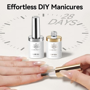 BORN PRETTY Esmalte de Uñas en Gel de Alta Definición con Acabado Brillante, Logotipo Personalizado, Sin Necesidad de Limpiar, Sin Efecto <span class=keywords><strong>Amarillo</strong></span>, Base y Capa Superior - Product Image 4