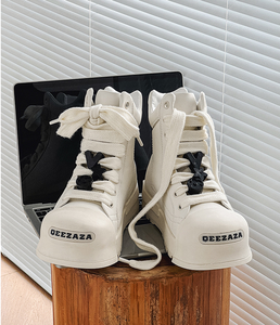 Thời trang mới khởi động Net Đỏ vài Giày giản dị Cổ Điển Retro thoáng khí thể thao nâng cao giày đầu lớn Giày Nam Tốt nhất - Product Image 1