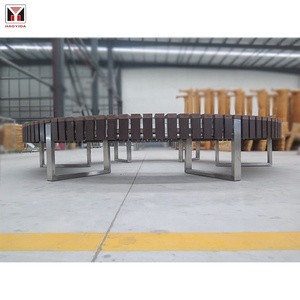Round Outdoor Furniture Chair Stool Outdoor <strong>Bench</strong> <strong>for</strong> Public Park Garden <strong>Bench</strong> <strong>Pressing</strong> Round Flower Table Wooden Curved <strong>Bench</strong> - Product Image 5