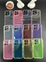 Étui antichoc 2 en 1 couleur translucide avec logo personnalisé pour téléphone portable Samsung M15/M55