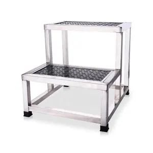 Hospital Furniture Stainless steel delivery bed examining single patient foot Step Stool Foot stool With Rubber Surface