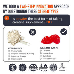 Suplemento Deportivo de Creatina en Gomitas <span class=keywords><strong>American</strong></span> TK Optimal 120, para el Desarrollo Muscular en Adultos, OEM Disponible - Product Image 2