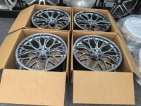 Jantes en alliage d'aluminium forgé multi-rayons R80 de luxe chromées de 18, 19, 20, 21, 22 pouces, 5x112, 5x120, 5x114.3, 5x130