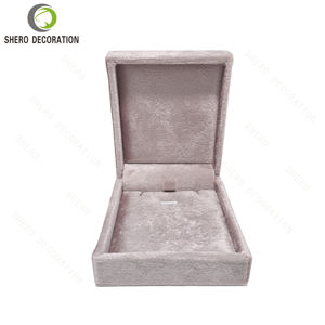 Boîte à bijoux en velours de luxe, boîte d'emballage pour collier, boîte d'emballage pour bijoux personnalisée avec logo - Product Image 2