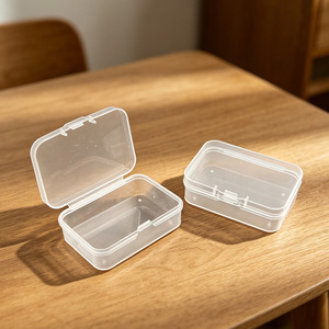 Rectangular Transparent Storage Box Plastic Covered Jewelry Organizer Desktop Storage 6.5 Type C1CQQ - Product Image 4