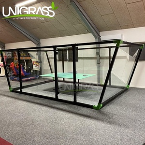 Mini Pista de Pádel de <span class=keywords><strong>Ping</strong></span> <span class=keywords><strong>Pong</strong></span> con Estructura de Acero, Paredes de Vidrio y Suelo de PVC para Resorts, Escuelas y Clubes - Product Image 5