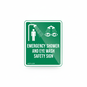 Emergency Shower and Eye Wash Safety Sign Product - Product Image 2