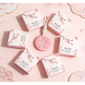 Tablette de cire parfumée Times Realm Peach Blossom avec impression en relief circulaire, décoration d'intérieur, pendentif parfumé, cadeau - Product Image 2