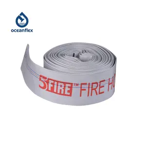 Factory Sale 1.5-10 Inch Inner Dia Optional 8-16 Bar Working Pressure Hydrant Fighting Durable PVC Lined Canvas Fire Hose Pipe