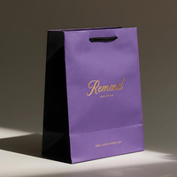 Emballage au détail en carton biodégradable personnalisé imprimé design artisanal sac en papier d'art cadeau sac à provisions personnalisé avec logo