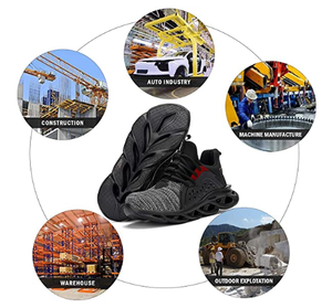 2023 acciaio ToeCap <span class=keywords><strong>uomo</strong></span> donna antiforatura moda traspirante prezzo economico <span class=keywords><strong>Sneakers</strong></span> protettivo sport lavoro scarpa di sicurezza leggera - Product Image 4