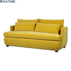 知名品牌SHAYNE家具定制现代黄色硬木框架办公布艺沙发高点参展商ODM OEM
