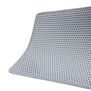 Tapis de litière pour chat Double couche tampons de litière pour chat nid d'abeille trappeur de litière pour chat pliant imperméable coussin de tamisage en nid d'abeille - Product Image 5