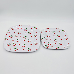 Piatti Quadrati in Melamina per Servire Piatti Principali, Dolci, Antipasti o Contorni Freschi - Product Image 3