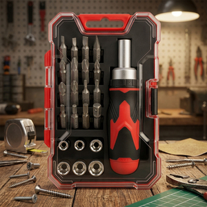 Wholesale Magnetic Impact Driver Bit Set Home Repair <b>Tools</b> Set Combination Plastic Box CRV Screwdriver Bit Set - Product Image 5