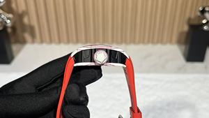 Nouvelle montre sport mécanique tourbillon de haute qualité, très vendue, avec bracelet rouge - Product Image 6