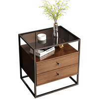 Table de Chevet en Bois Moderne Luxe Léger Premium Mini Table de Chevet pour Chambre Appartement - Offre Promotionnelle