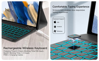 Casing Tablet Flip Keyboard Nirkabel untuk Samsung Galaxy Tab A8 10.5 2021 casing X205 X200