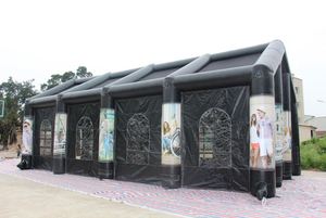 Hot Sale Waterproof Durable Sun Resistant Inflatable Camping Tent 12ft Electric Air <b>Pump</b> Custom Logo for Commercial Advertising - Product Image 4