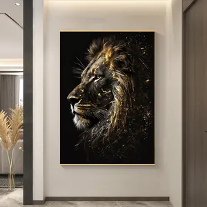 Modern Lion Wolf Animal Motivational Canvas Painting inspirational Wall Art Poster Prints Wall Pictures for Office Home Decor