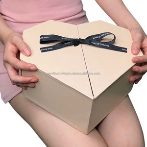 Professional Customized Luxury Heart Shaped Rigid Gift Box with Matt Lamination Finish Glossy Embossing for <b>Candle</b> Chocolate Use - Product Image 4