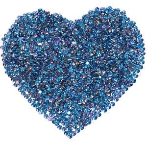 Pierres de moissanite bleu royal en vrac, traitées thermiquement, taille brillant, 0,8-3 mm, pour la fabrication de bijoux, montres, boucles d'oreilles, pendentifs - Product Image 5