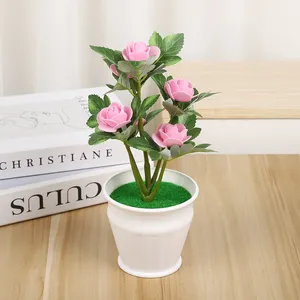 <span class=keywords><strong>Rosa</strong></span> Artificiale Realistica <span class=keywords><strong>in</strong></span> <span class=keywords><strong>Vaso</strong></span> per Decorazioni Nuziali, Centrotavola Creativo, per Fotografia e Allestimenti Floreali - Product Image 4