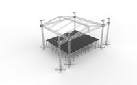 Audio line array actuación al aire libre evento concierto escenario truss
