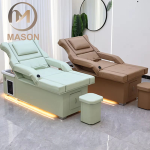 Profesional moderno salón champú cama eléctrica ajustable Durable Acero inoxidable multifunción pedicura Spa equipo de masaje - Product Image 1