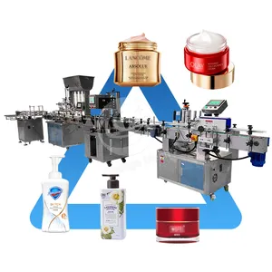 ORME Machine de remplissage d'huile à moteur multi-têtes pour bouteilles de gommage corporel, lotion cosmétique et lubrifiant avec mélangeur