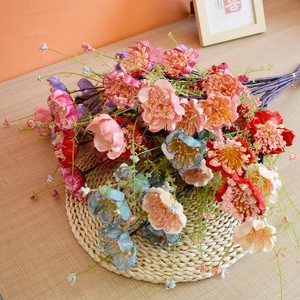 Vente en gros Rhododendron artificiel fleur papillon rose <span class=keywords><strong>coucou</strong></span> immortel coloré décoration de mariage maison ornements de salon - Product Image 4